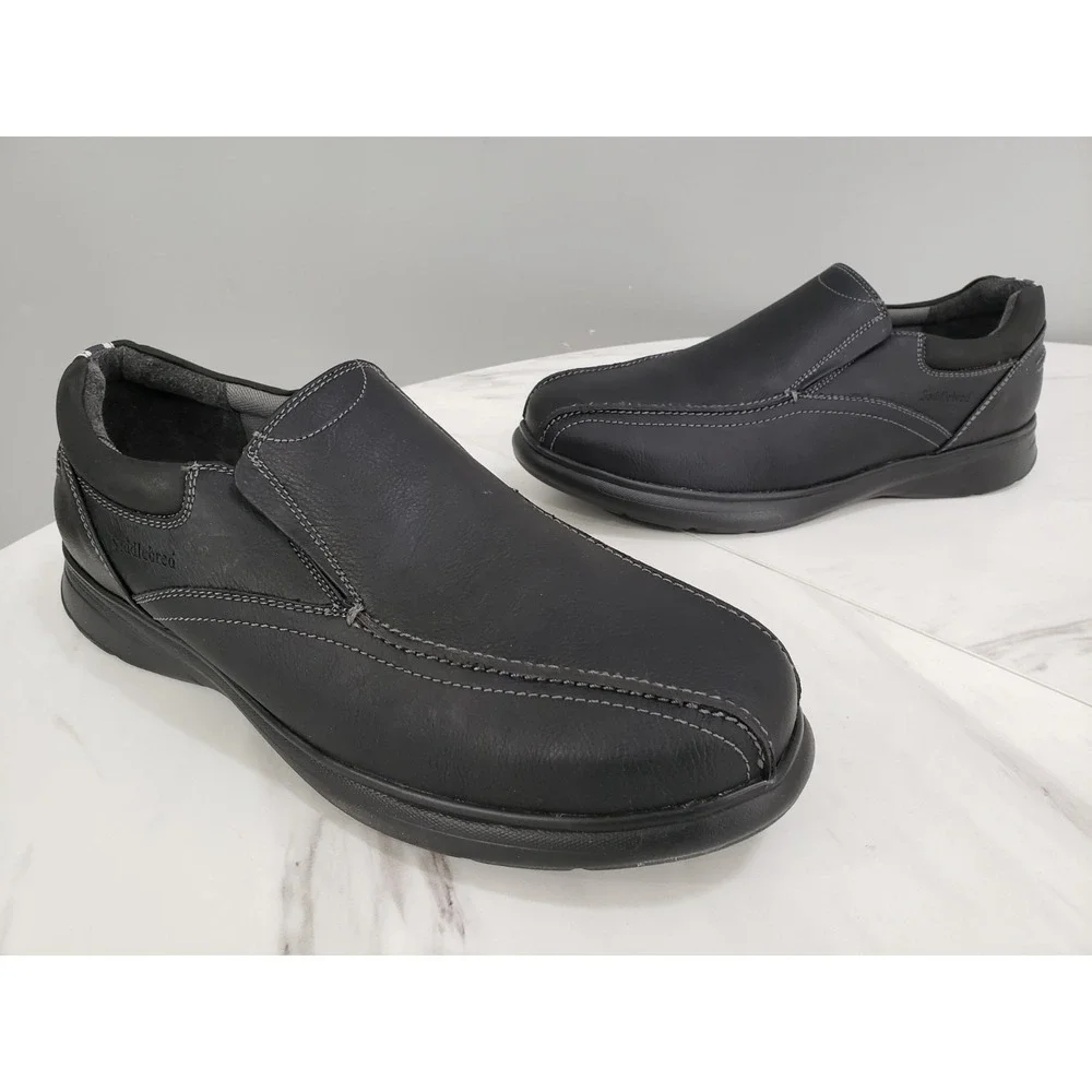 Saddlebred Tallon Black Loafers 11.5 Slip-On Dress‎ Shoes Comfort Casual Office